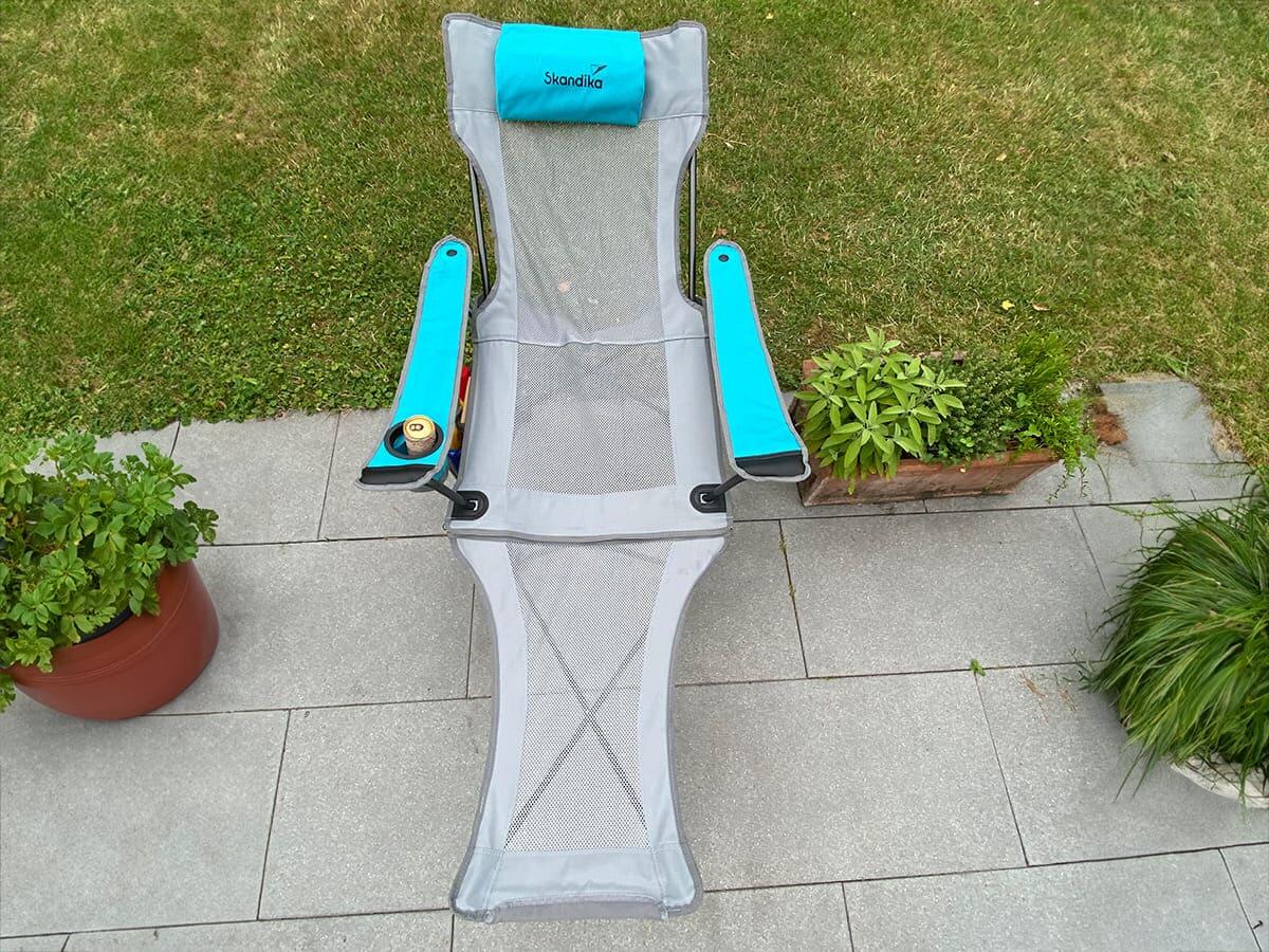 Gebraucht - Campingstuhl Toras mit Fußablage - Klappstuhl 4/7