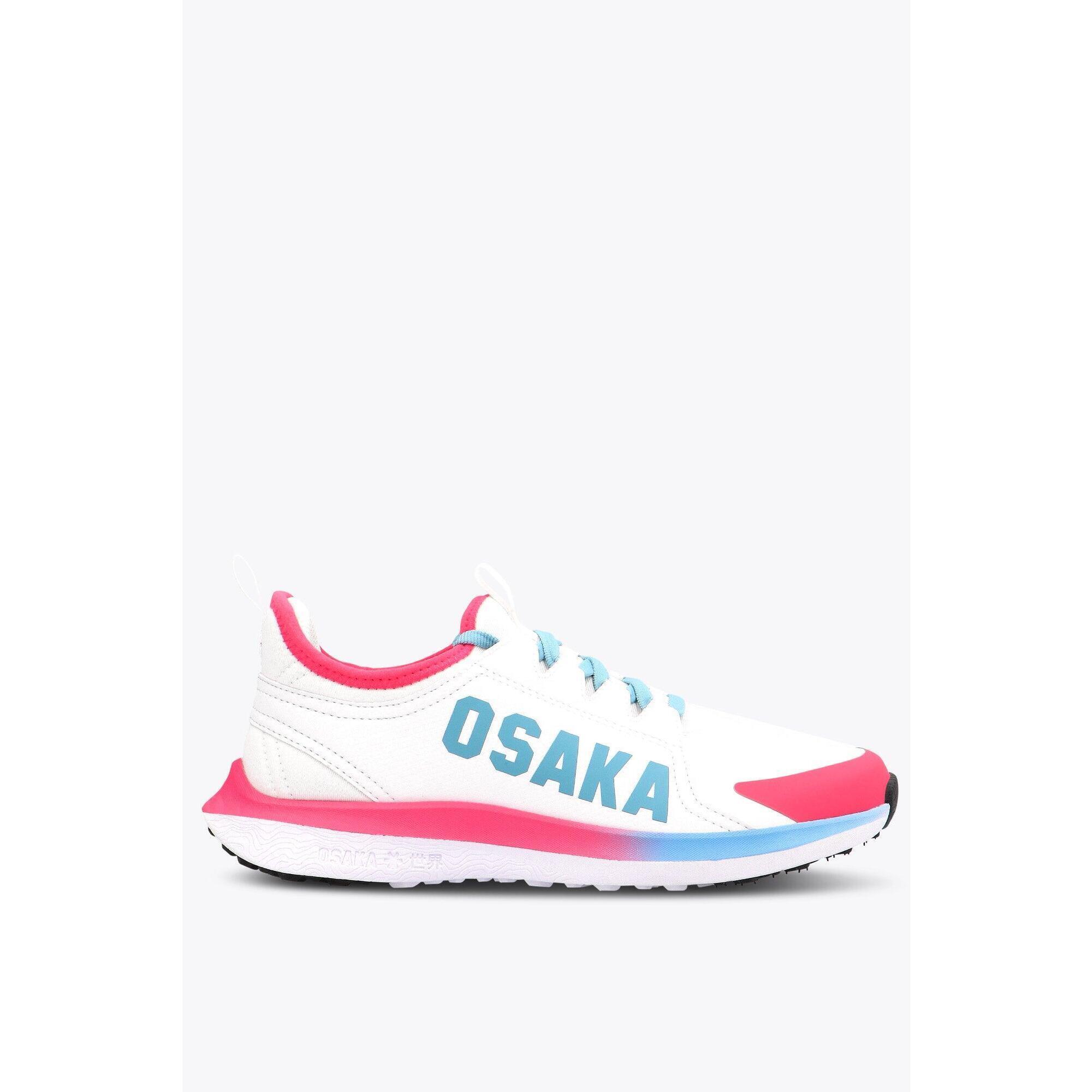 Osaka - Chaussures De Hockey Sur Gazon Osaka Furo Play Pour Enfant | Blanc-bleu Rétro-f - Chaussures De Sport - Noir - Decathlon