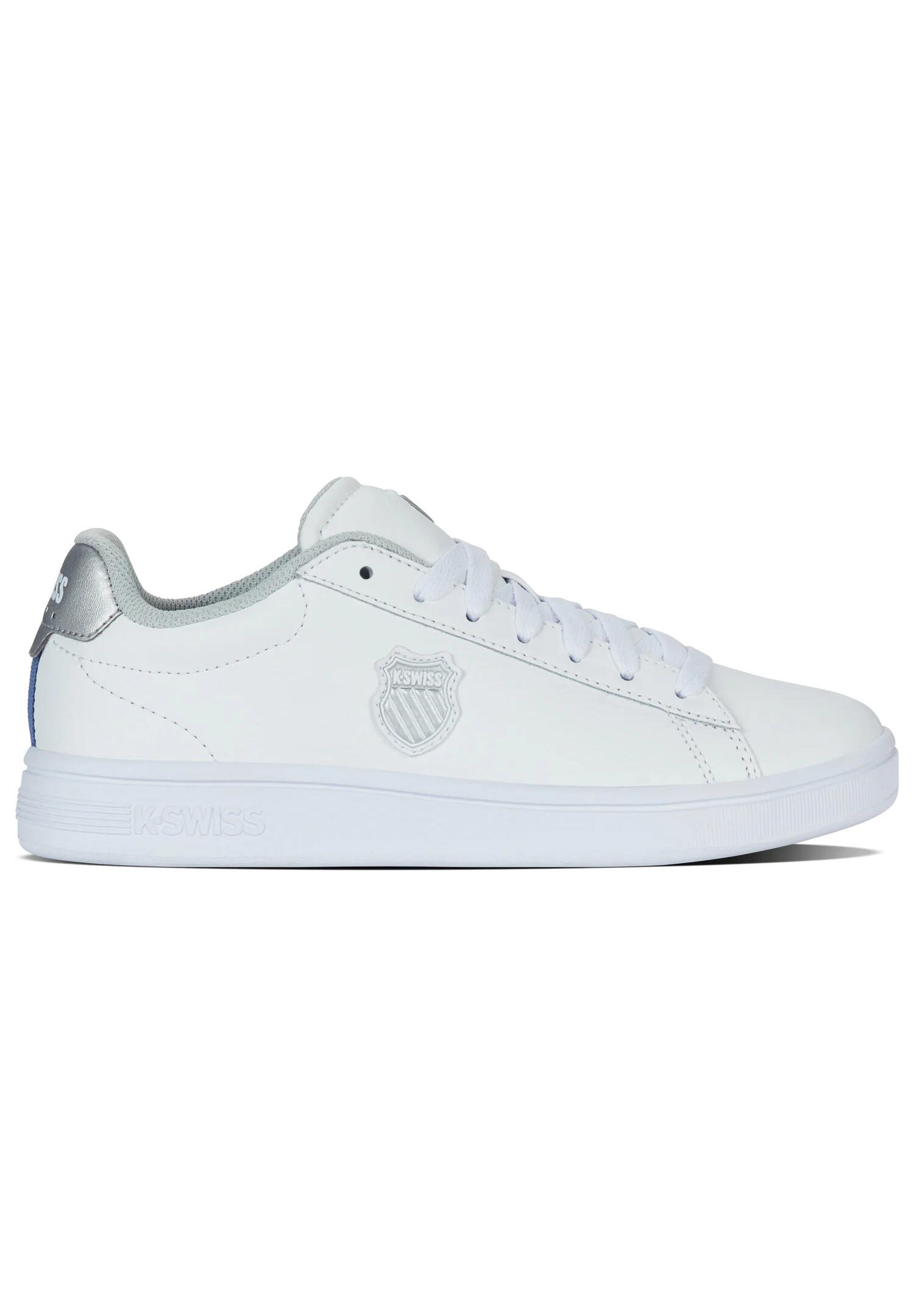 Zapatillas K-SWISS Court Shield II, blancas - corte bajo, con cordones 2/6