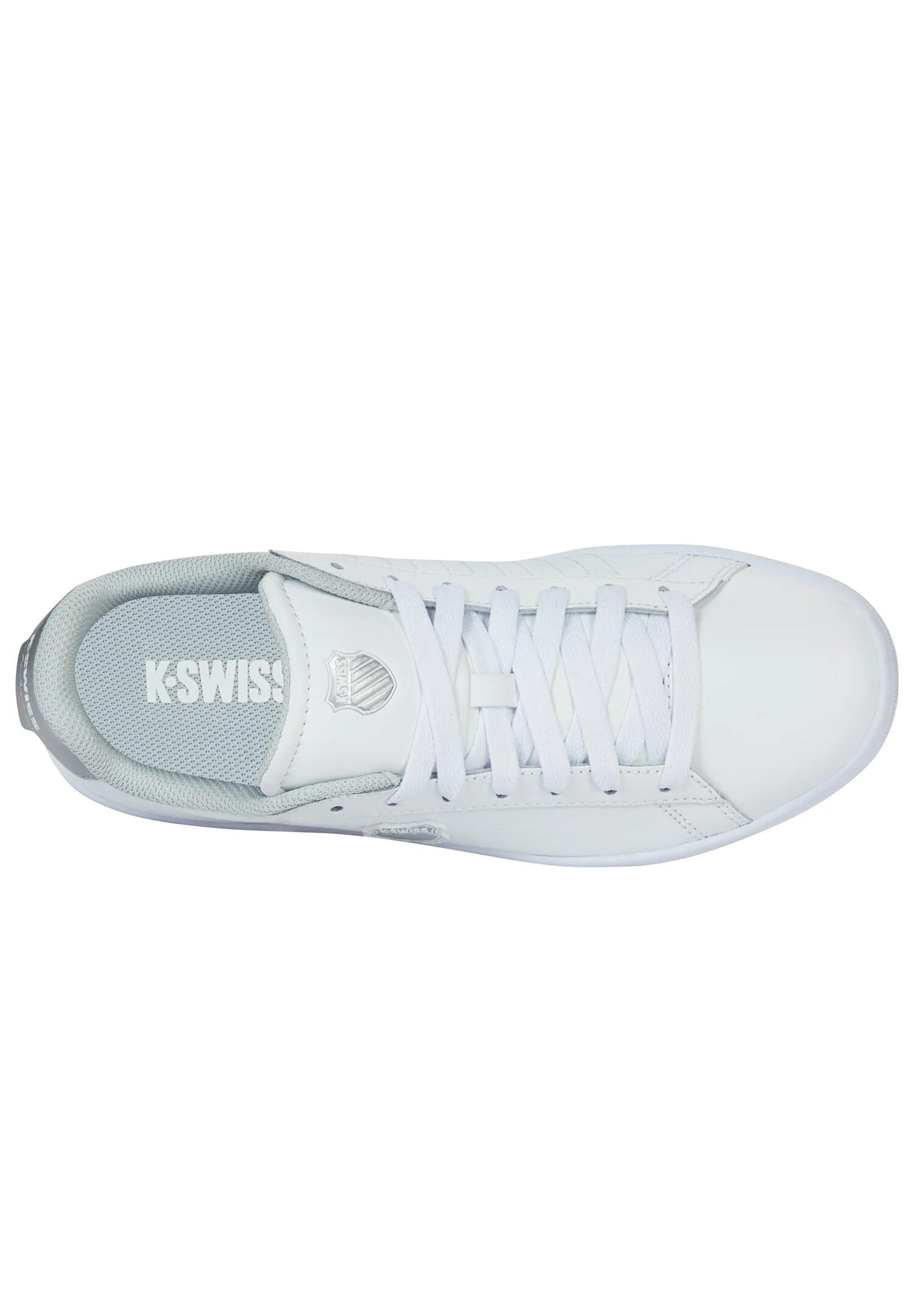 Zapatillas K-SWISS Court Shield II, blancas - corte bajo, con cordones 4/6