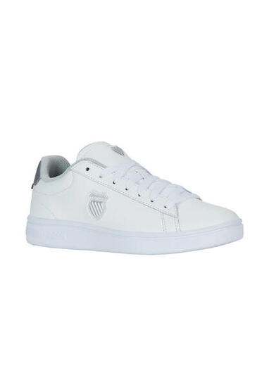Scarpa K-SWISS Court Shield II bianca - taglio basso allacciata
