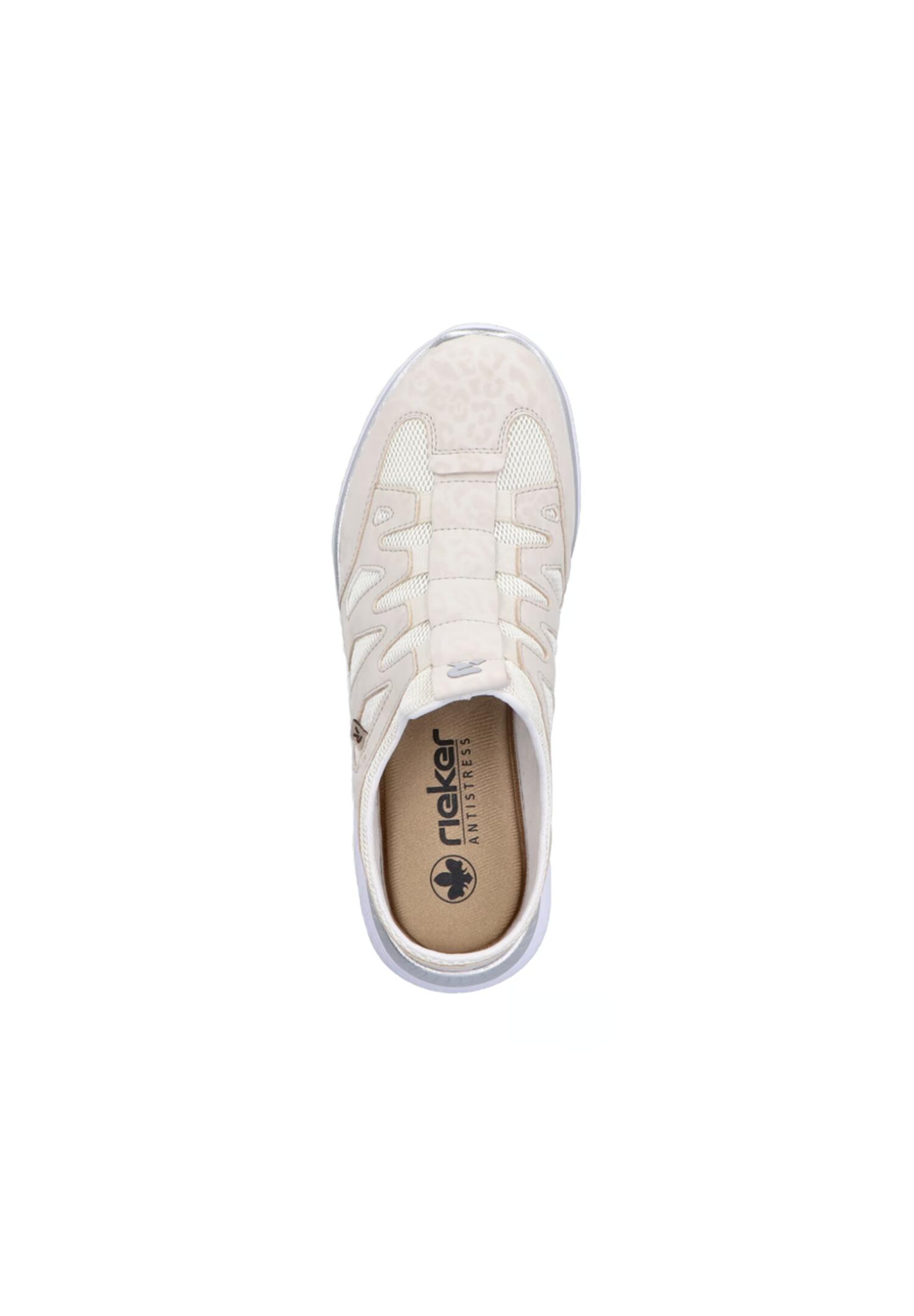 Rieker Damen Clog Sneaker Low Halbschuhe Schuhe M5095 60 Beige 3/5