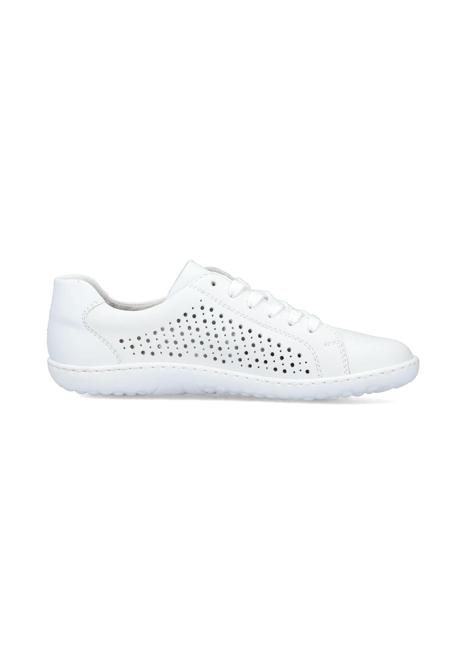 Rieker Damen Halbschuh Schnürschuhe Slipper 52824-80 perlweiß 2/4