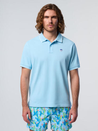 Polo con finiture a contrasto da uomo