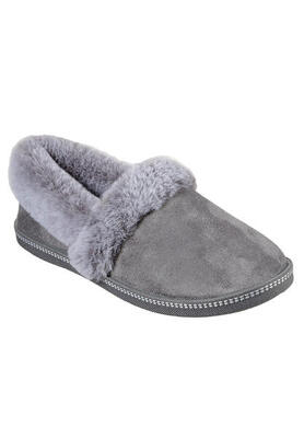 Skechers Damen Cozy Campfire - TEAM TOASTY Hausschuhe Pantoffeln 32777 Grau