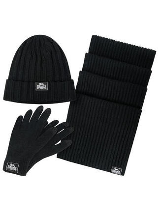 Conjunto de gorro, bufanda y guantes Lonsdale Acomb