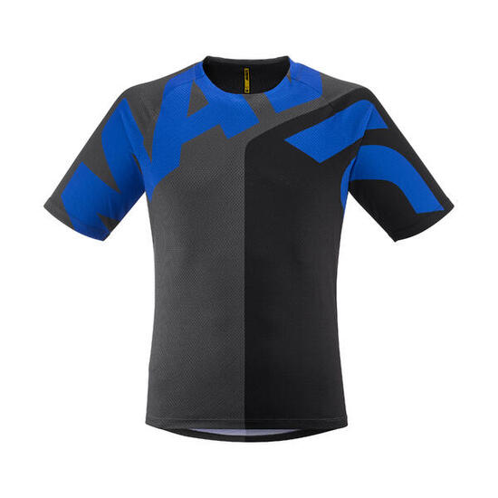 Mavic Deemax Enduro Kurzarm Trikot Grau Schwarz