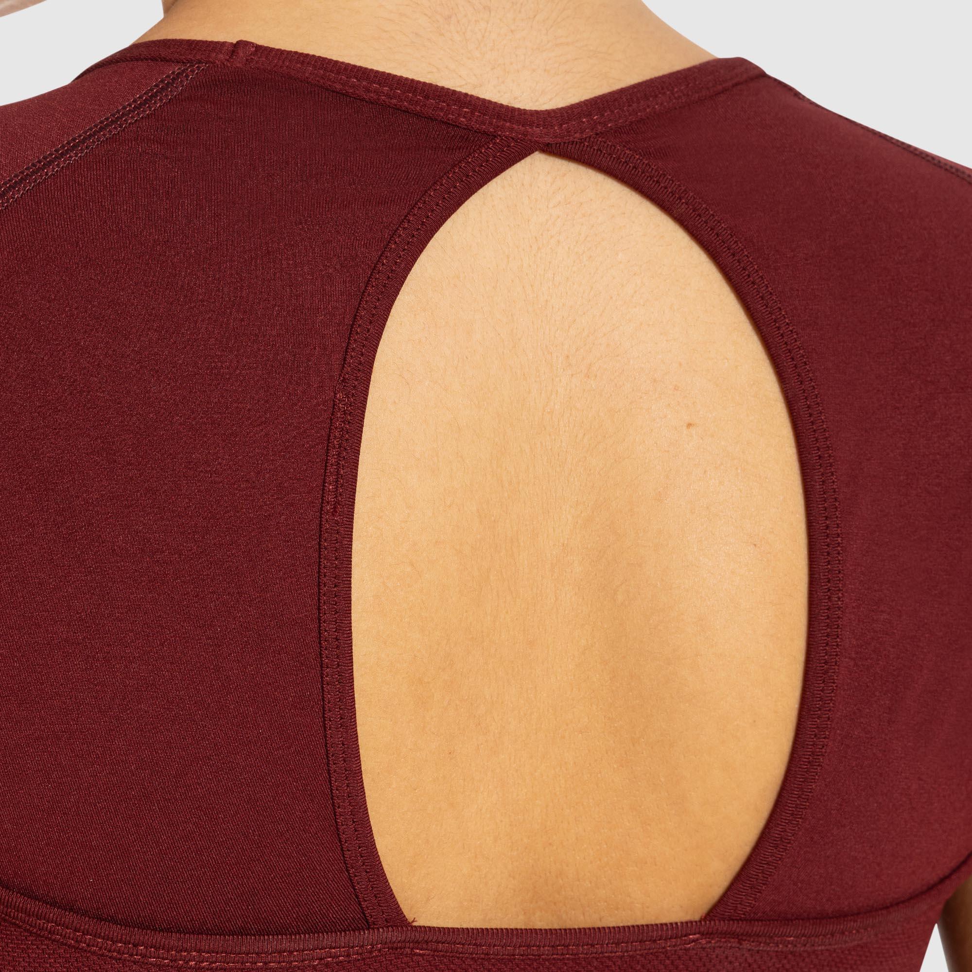 Damen Crop Shirt Soheli Bordeaux 5/5