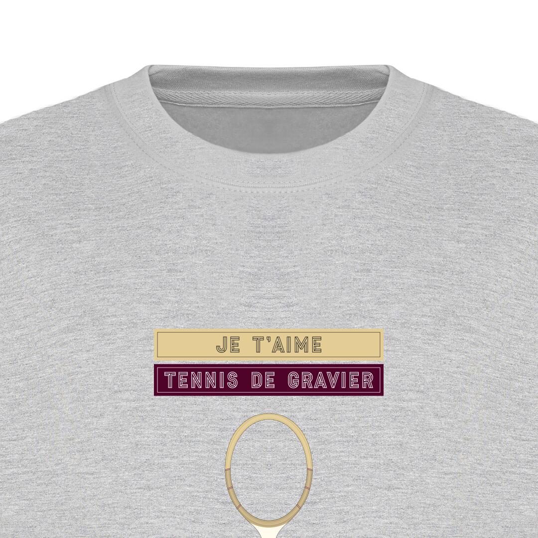 Tennis trui mannen - Je t'aime tennis de gravier 3/3