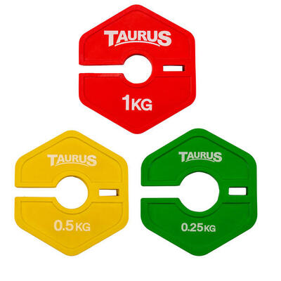 Taurus micro flex fractional plates 1 kg rood