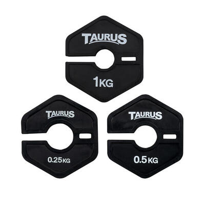 Micro flex fractional plates 0.25 kg - zwart
