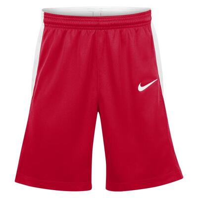 Nike basketbalshort voor kinderen in universiteitsrood en wit