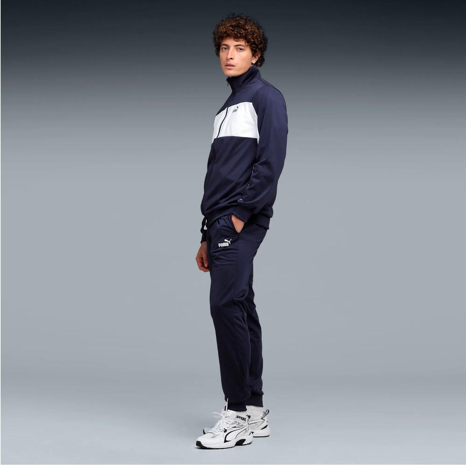 Survêtement Puma Poly Colorblock Suit, Bleu, Hommes 3/4