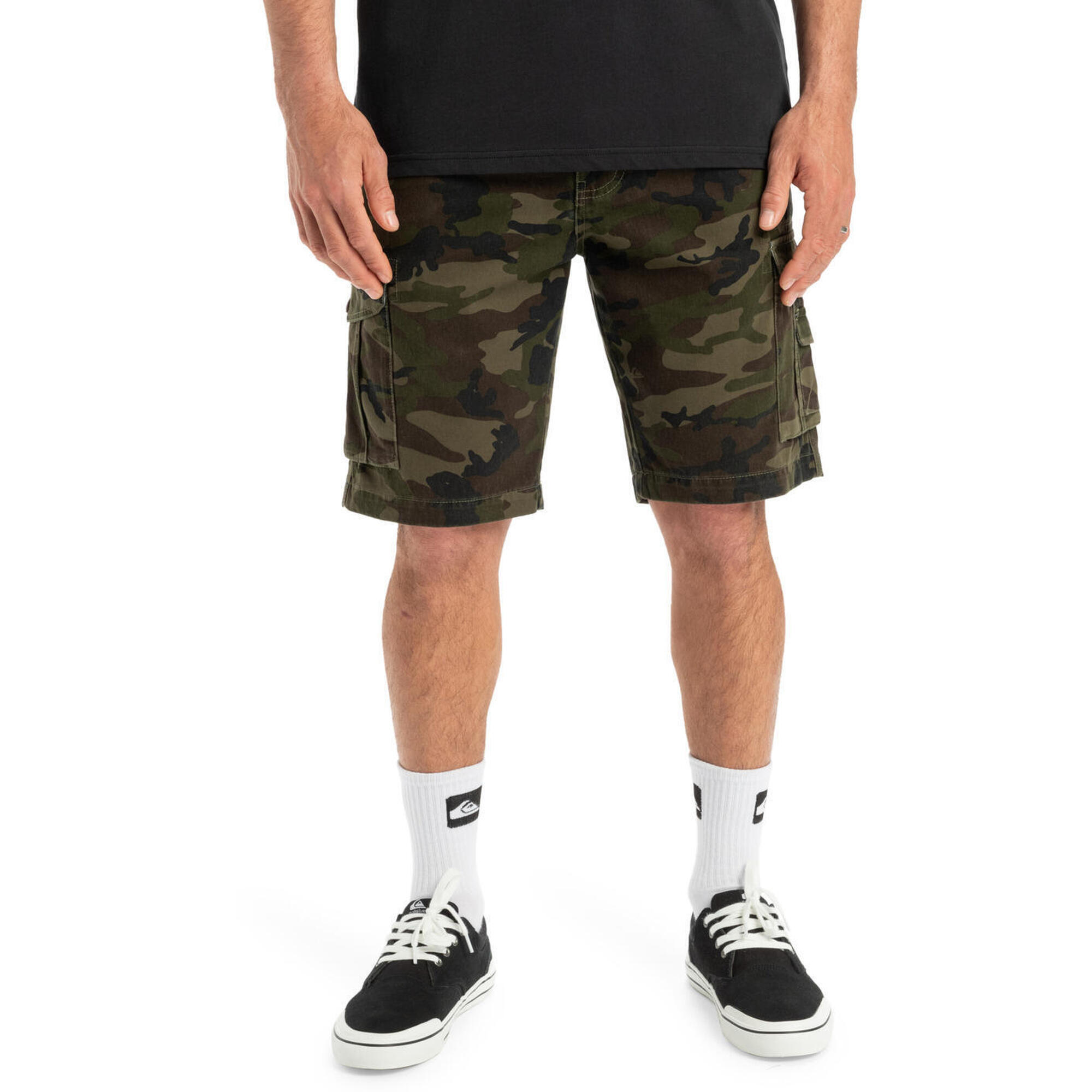 Quiksilver - Short Cargo Crucial Battle Cargo Vert Homme - Short - Vert - Decathlon