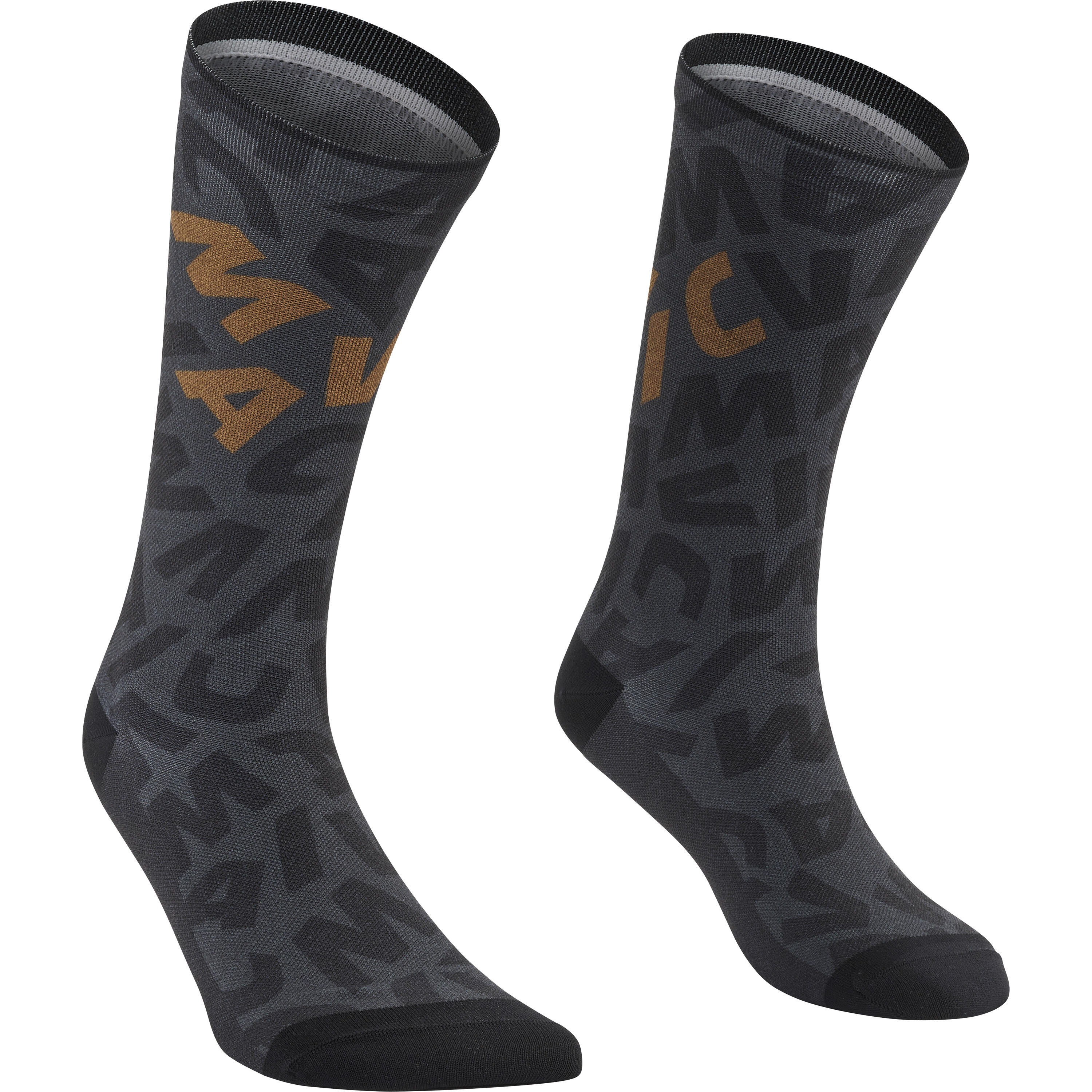 Mavic - Chaussettes Mavic Aksium Graphic - Chaussettes - Marron|noir|vert - 39/42 - Decathlon