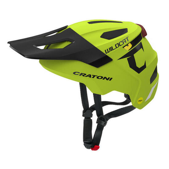 Kask dziecięcy/młodzieżowy „WildCat MIPS”, limonkowy