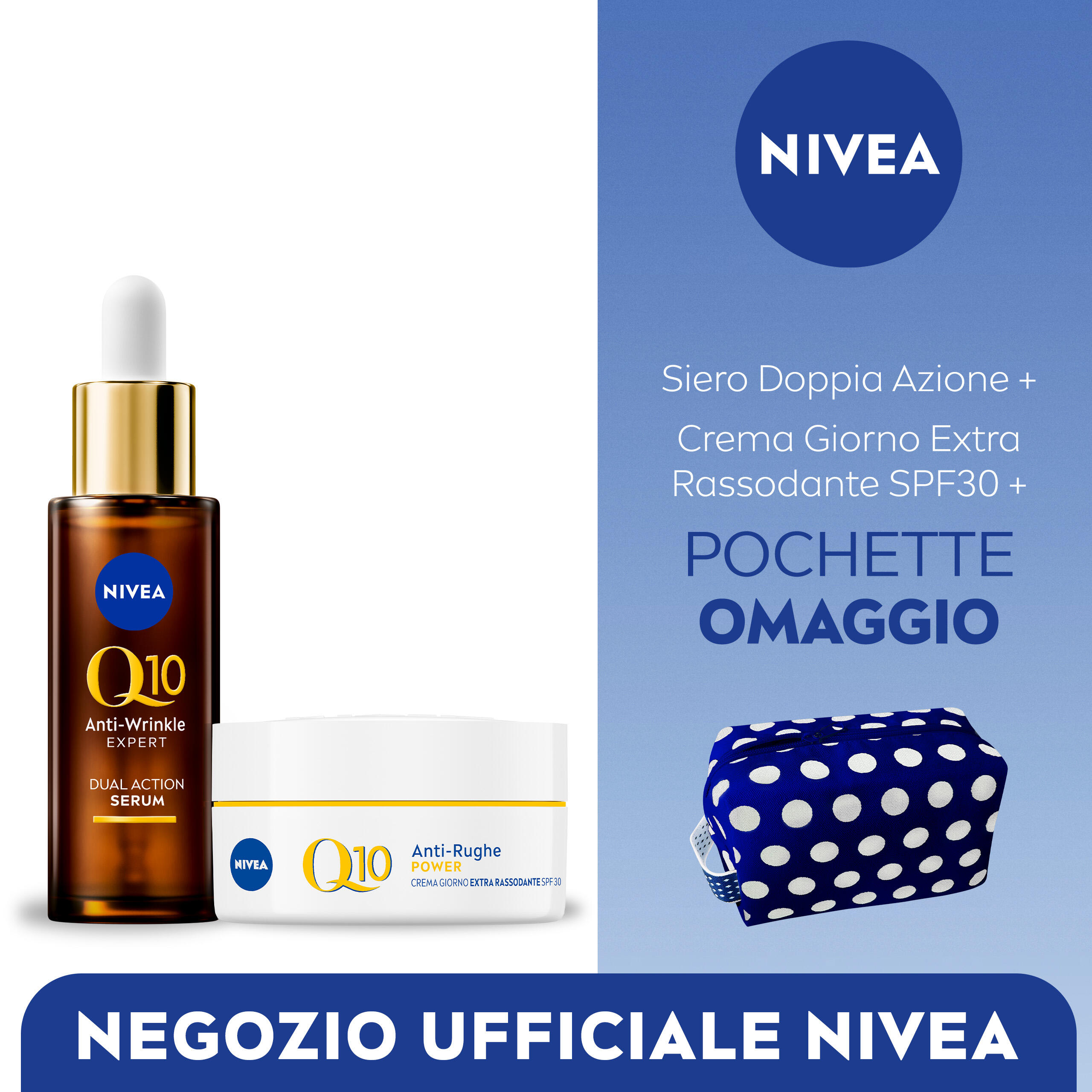 NIVEA NIVEA Q10 Anti-Rughe con Siero e Crema Giorno SPF 30