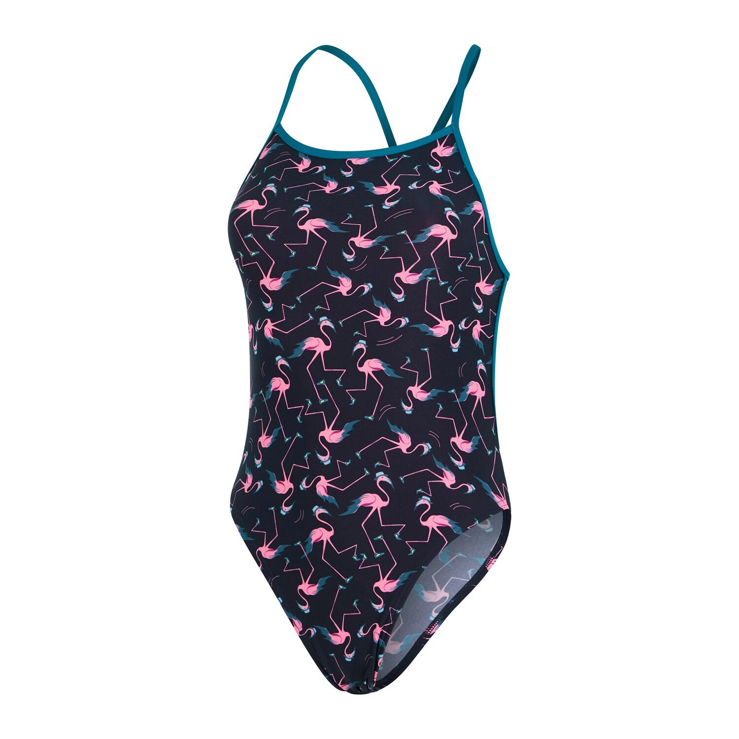 Strój pływacki Speedo Solid V-Back flamingi