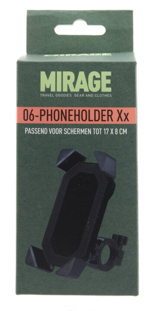 Soporte para teléfono Mirage Negro para bicicletas 5/5
