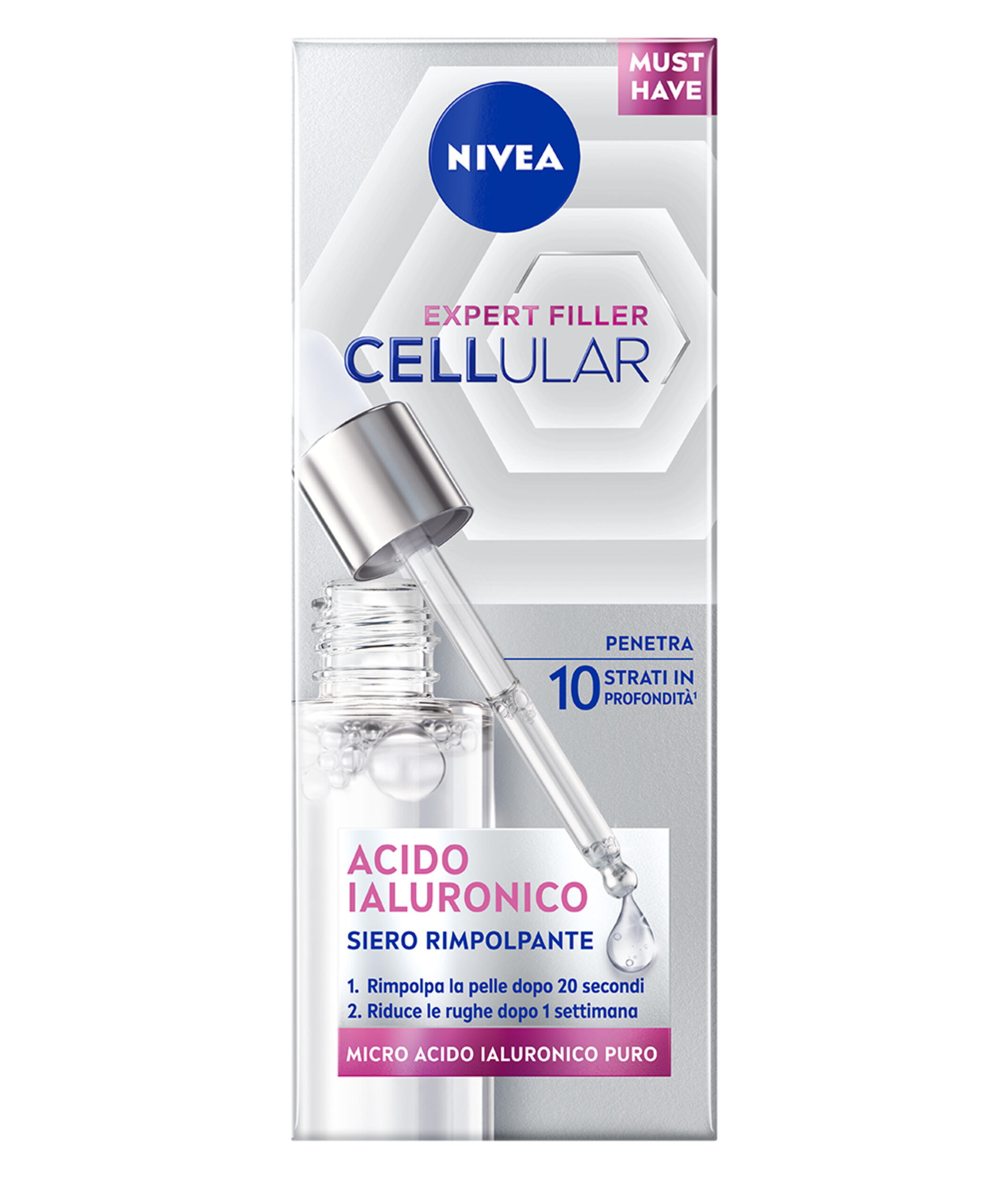 NIVEA NIVEA NF CELL Expert Acido Ialuronico 30ML - Confezione da 6