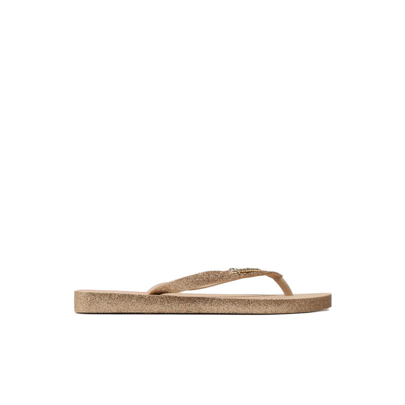 Șlapi de damă Ipanema Maxi Gold cu sclipici