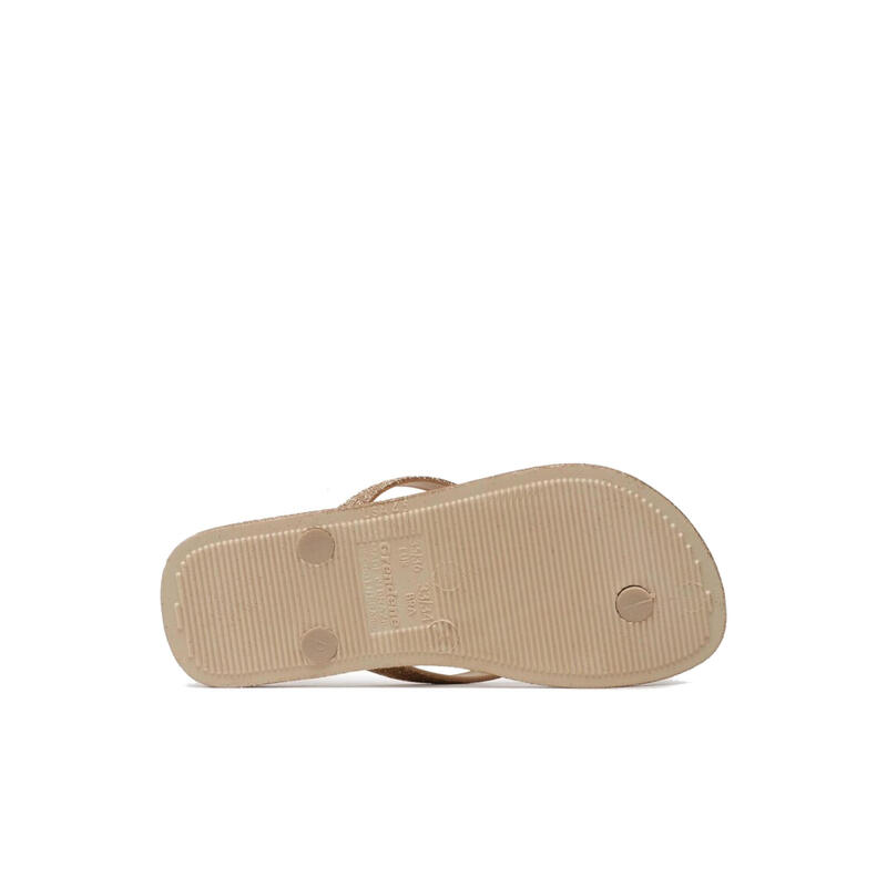 Șlapi de damă Ipanema Maxi Gold cu sclipici