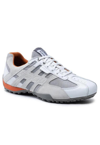 Geox U Snake K Herren Sneaker Schuhe U4207K 08514 C1405 Optic White