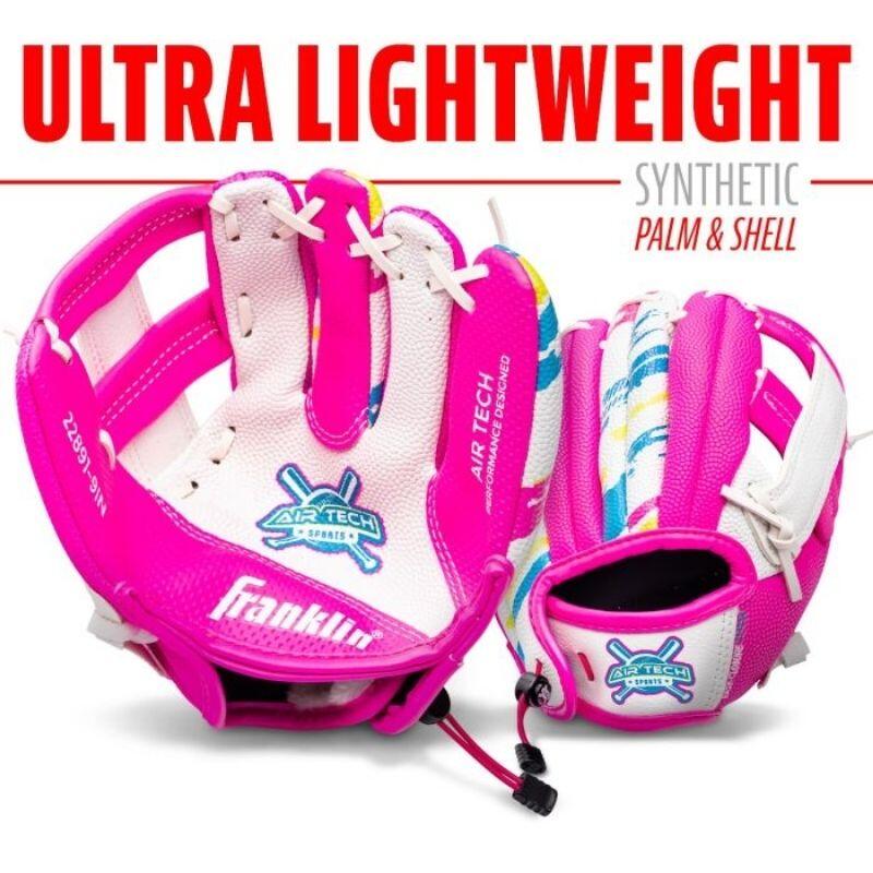 Franklin 22891 Airtech bianco/rosa/giallo da 9 pollici con sfera sinistra 3/7
