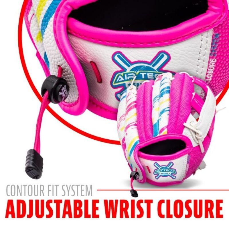 Franklin 22891 Airtech bianco/rosa/giallo da 9 pollici con sfera sinistra 5/7