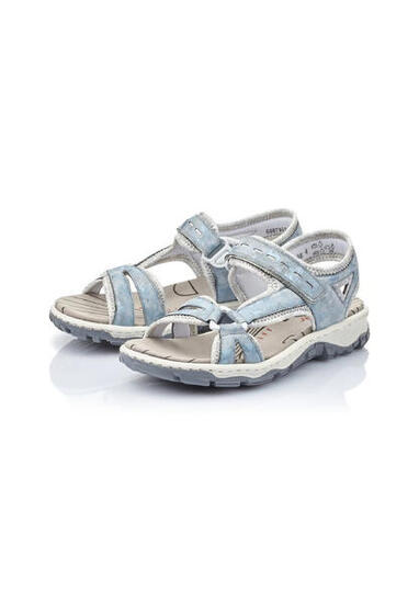 Rieker Damen Trekkingsandalen himmelblau Sandalen 68879-12 himmelblau