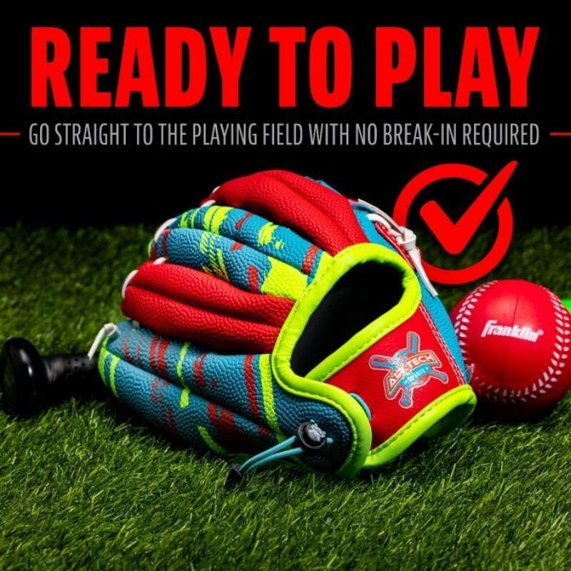 Franklin T-Ball - Guanto da baseball/softball - Taglia 9 Inch - Junior 6/7