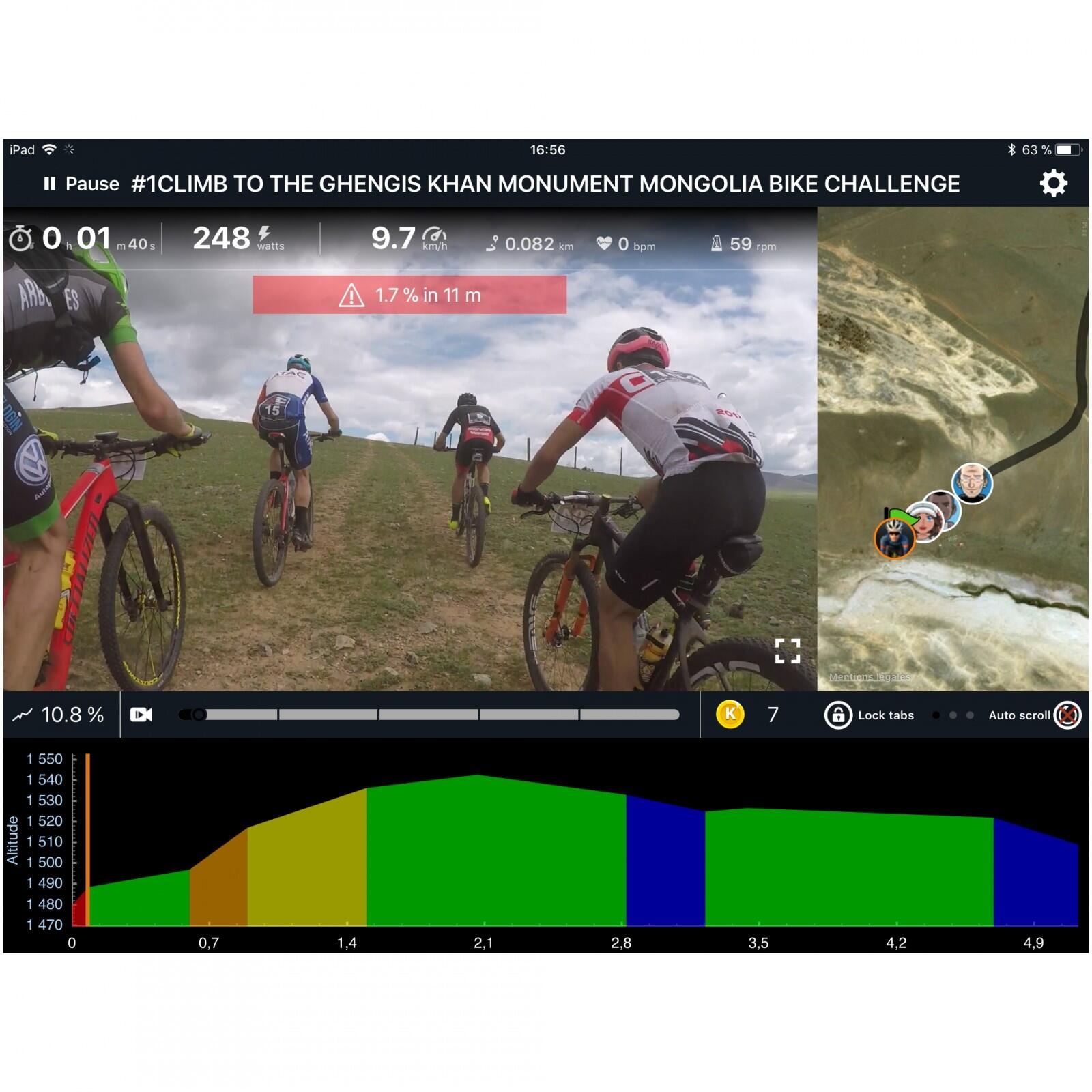Vélo d'appartement cardiostrong BX70i avec Kinomap 2/4
