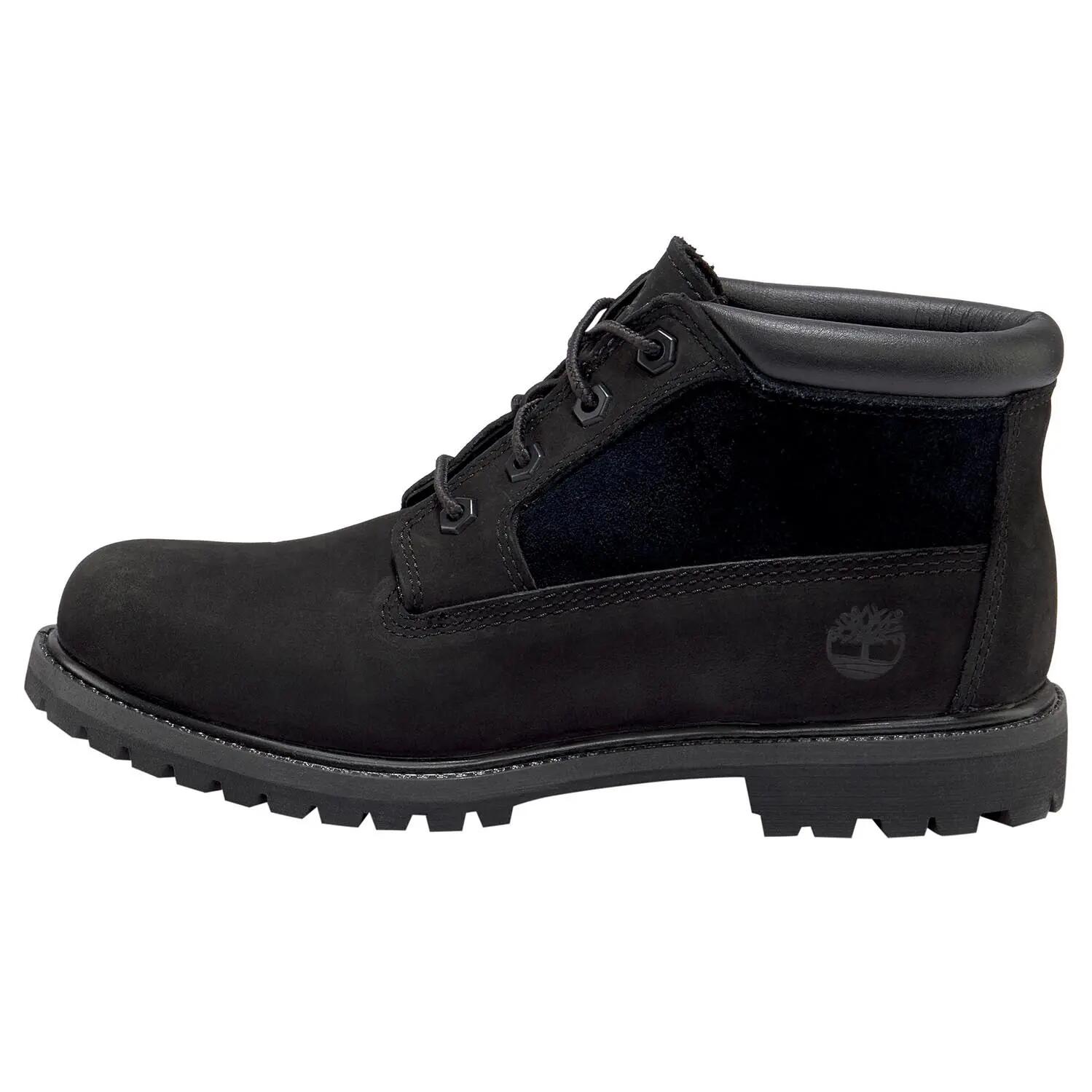 Timberland Nellie Chukka Damen Stiefel Boots Wasserfest Nubuk Schwarz 2/6