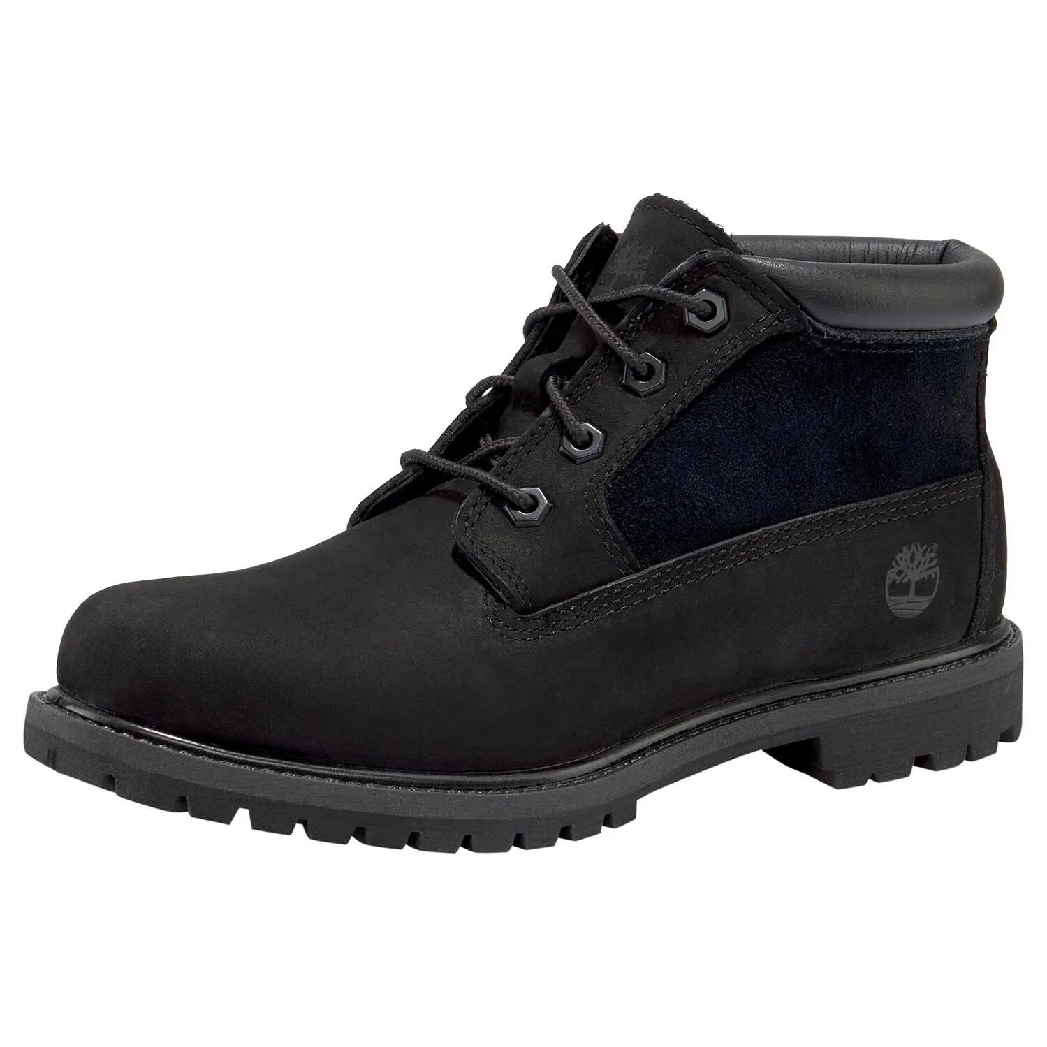 Timberland Nellie Chukka Damen Stiefel Boots Wasserfest Nubuk Schwarz 1/6