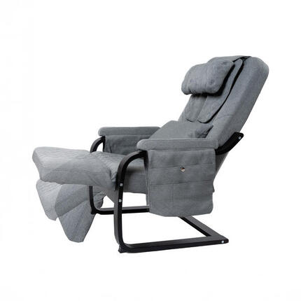 Wellness Massagestoel Hout grijs