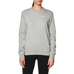 Sweatshirt NIKE Club Std pour femmes en gris foncé chiné