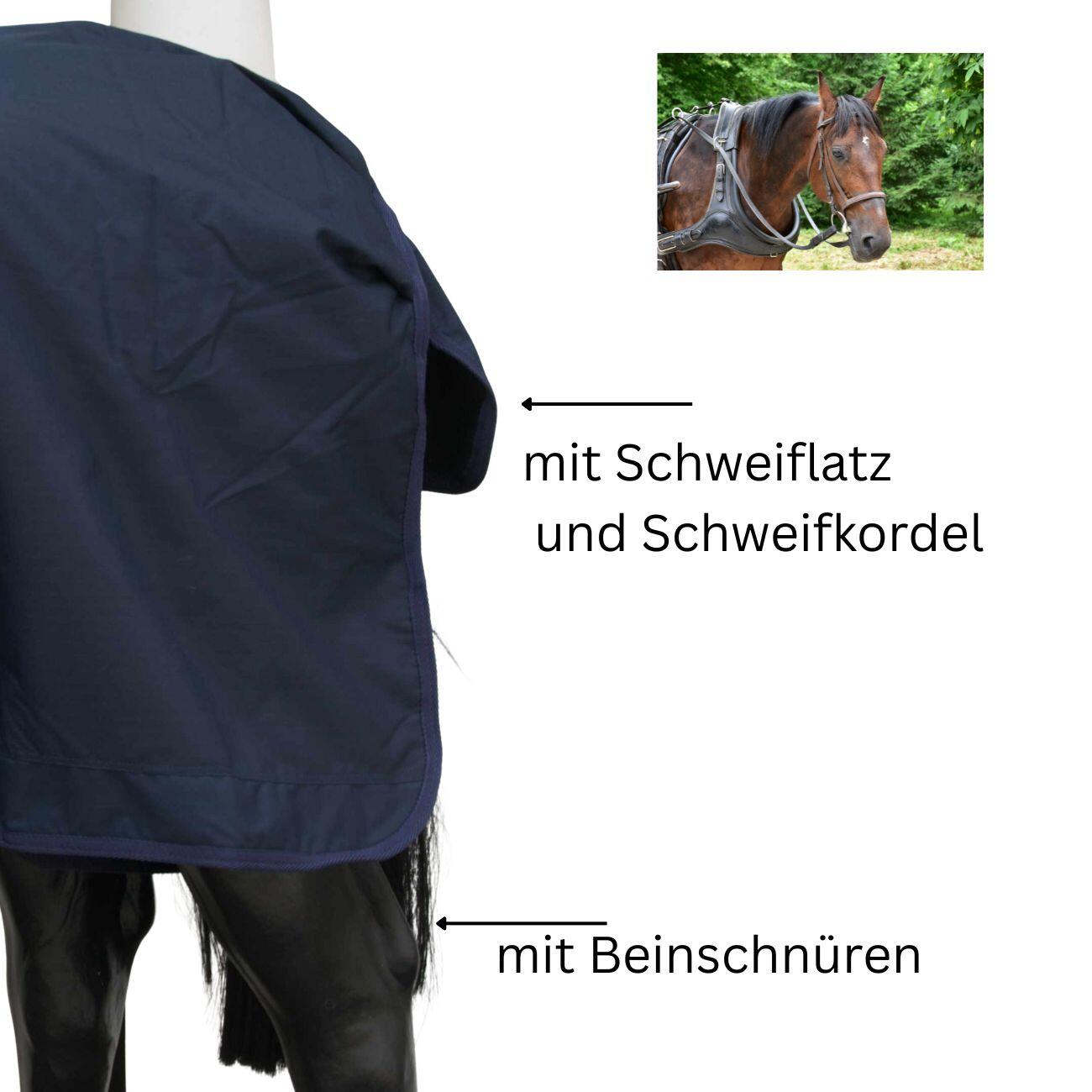 AMKA Fahrdecke für Pferde Kutsche wasserdicht atmungsaktiv 3/4