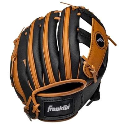 Franklin 4809tbs zwart/bruin 9.5 inch met bal links vangen