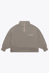 Pull court demi-zippé Osaka pour femme | Cloudburst