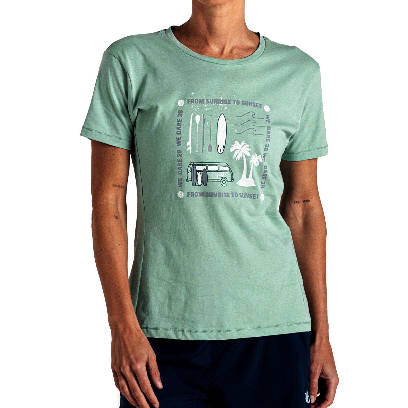 Kurzarmshirt weich bequem leicht Damen - Tranquility III Tee 2/4