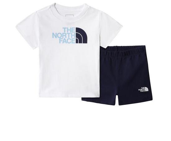 THE NORTH FACE COMBLPETO DA BIMBO COLORE BIANCO BLU NF0A55MJS7Y WHITE