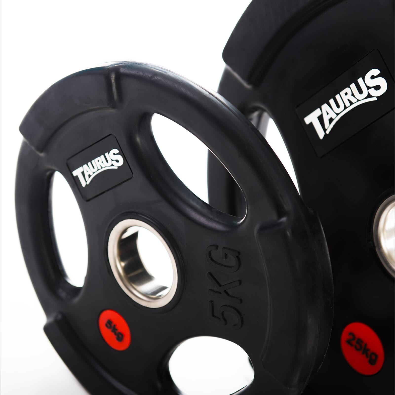 Taurus 3G halterschijf 5 kg gerubberd 50 mm 4/4