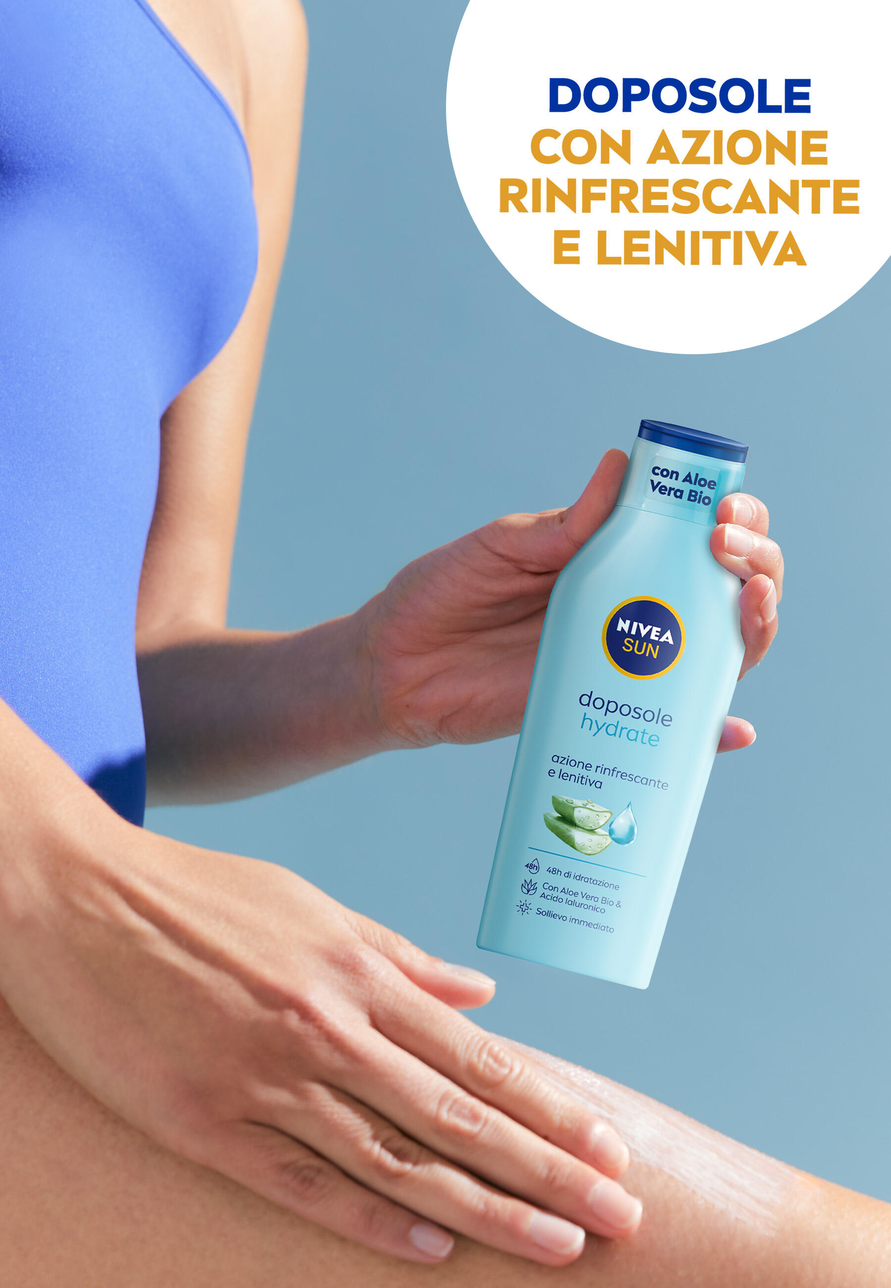 NIVEA SUN Leche Hidratante para Después del Sol 200 ml para Cuidado de la Piel 2/5