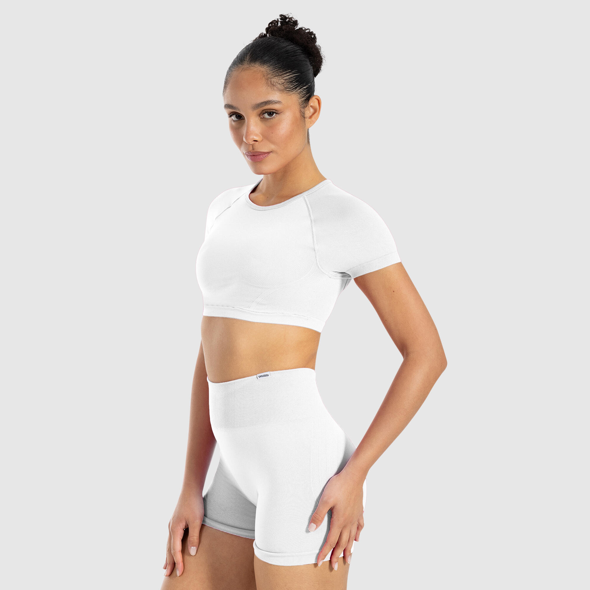 Damen Crop Shirt Soheli Hellgrau 2/5
