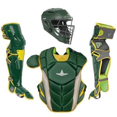 All Star CKCC-5-LGE MVP Pro Catchers Kit Adult Dark Green/Gold Baseball/Softball