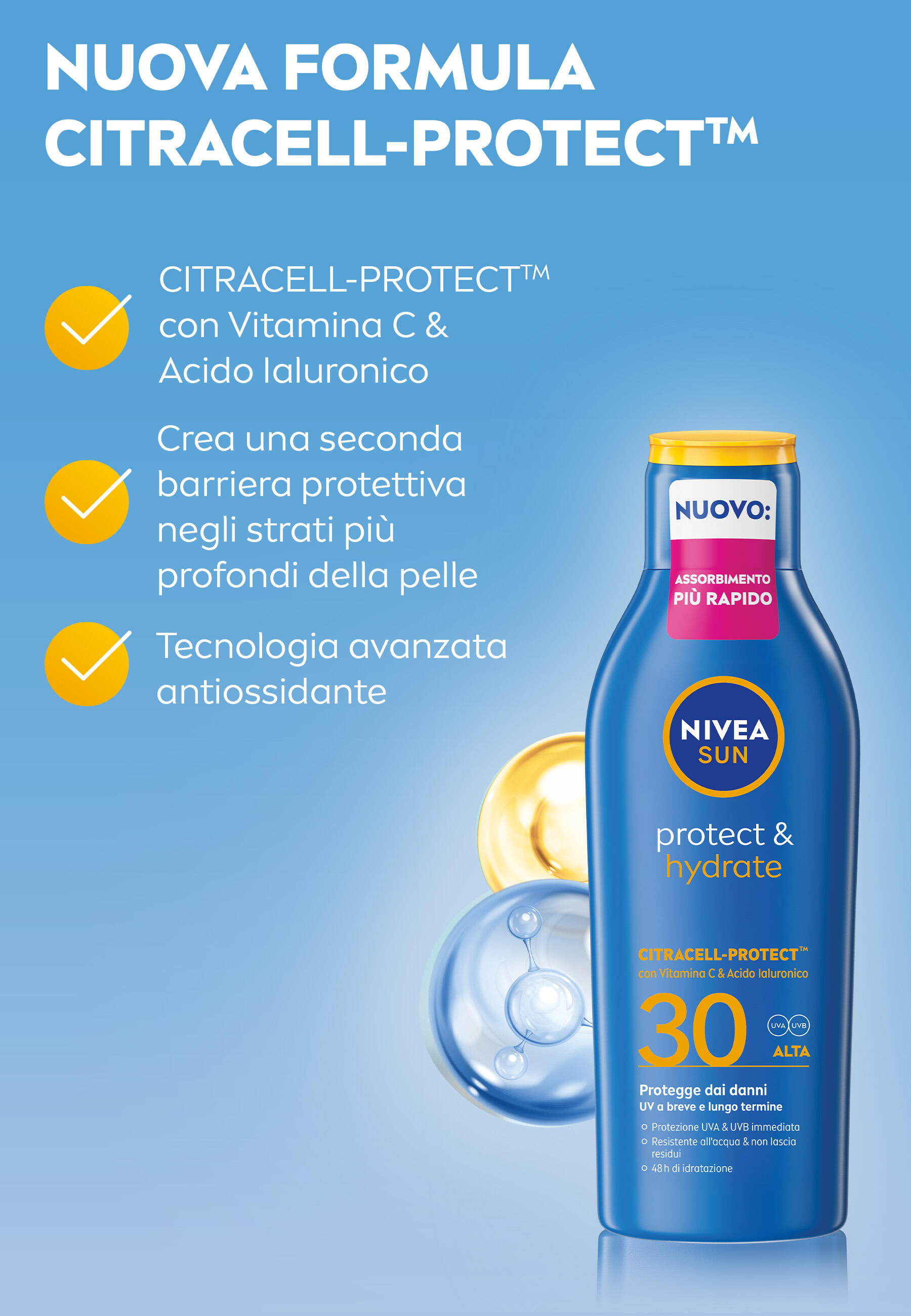 NIVEA SUN Schützende & Hydratisierende Sonnenmilch SPF 30 200 ml 2/5