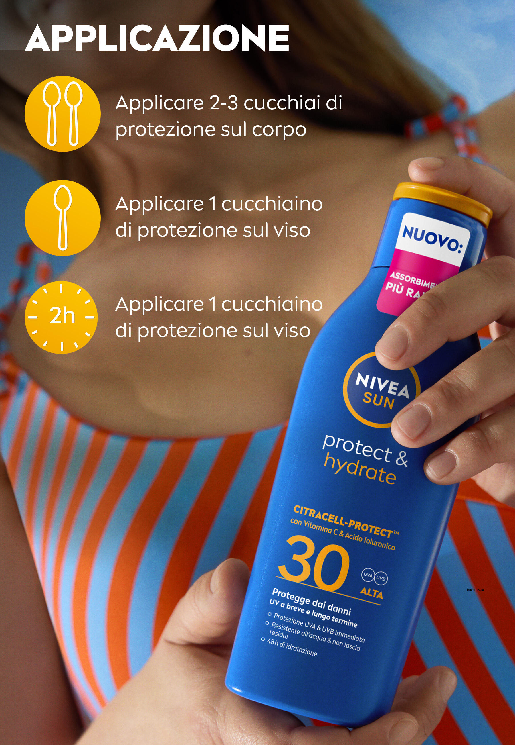 NIVEA SUN Schützende & Hydratisierende Sonnenmilch SPF 30 200 ml 4/5