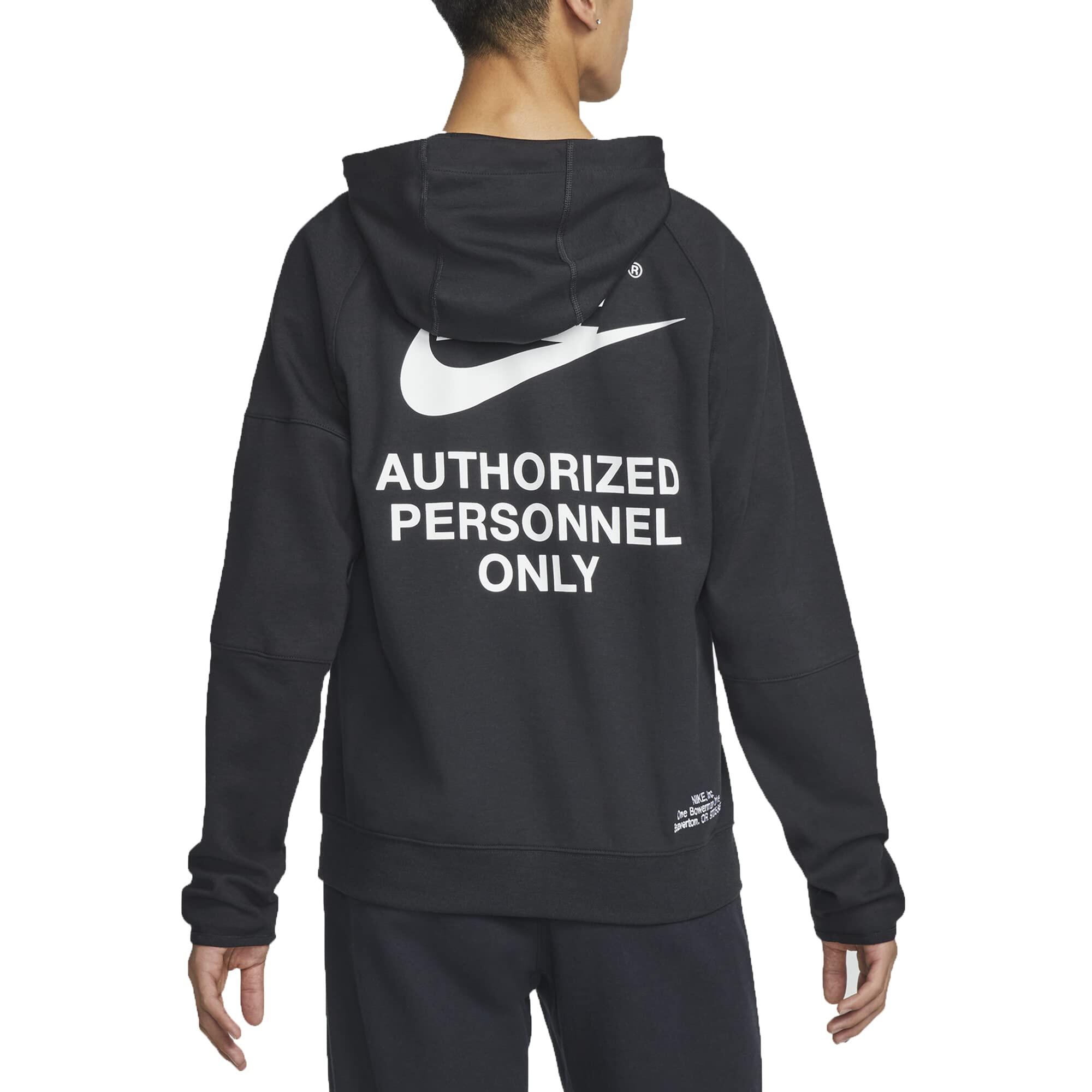Sweat à capuche Nike pour hommes avec zip, noir, taille XL 2/3