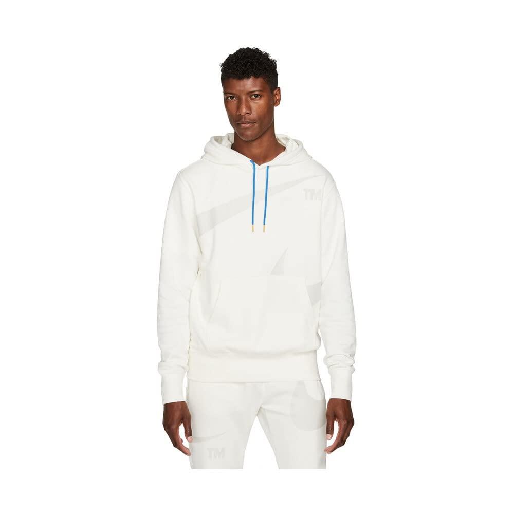 NIKE Felpa con Cappuccio Nike Swoosh Bianco da Uomo, Taglia L