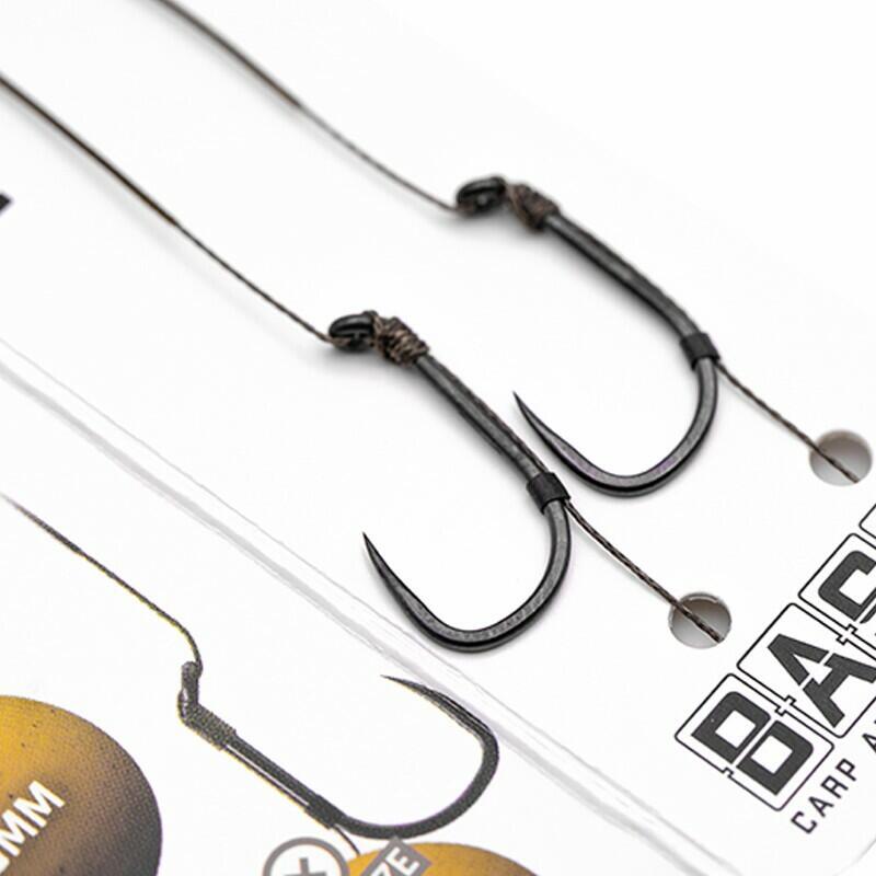 Set di 6 terminali Korda basix hair rigs wide gape barbless 4/4